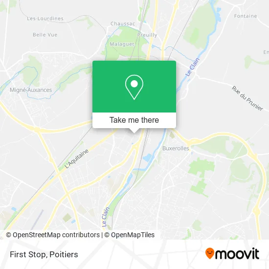 First Stop map