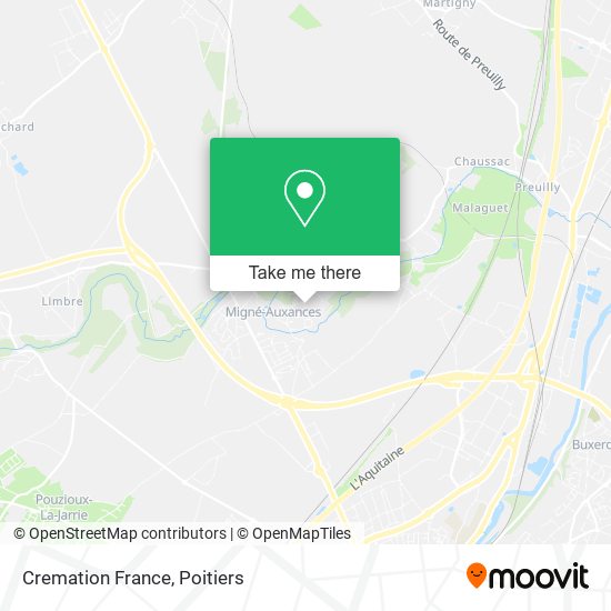 Mapa Cremation France