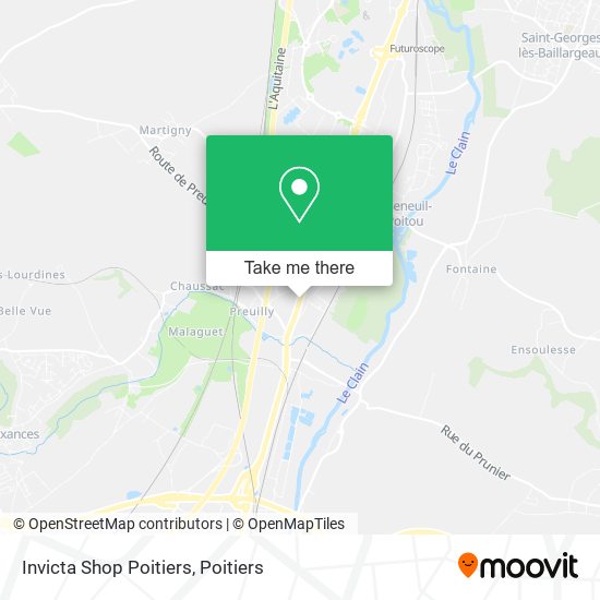 Invicta Shop Poitiers map