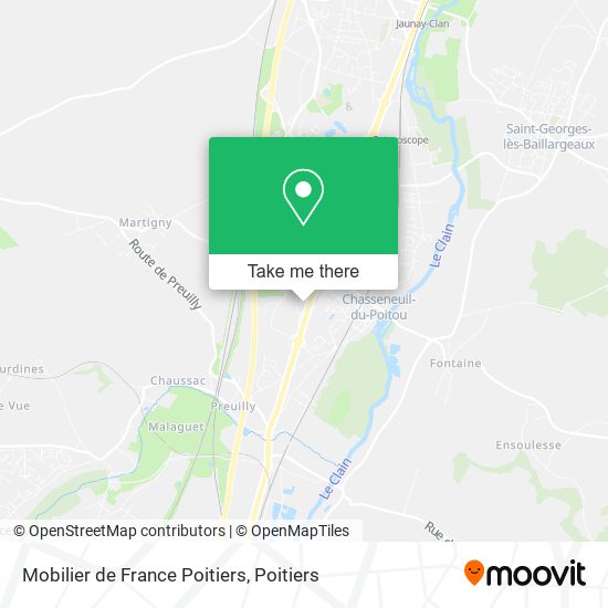 Mapa Mobilier de France Poitiers