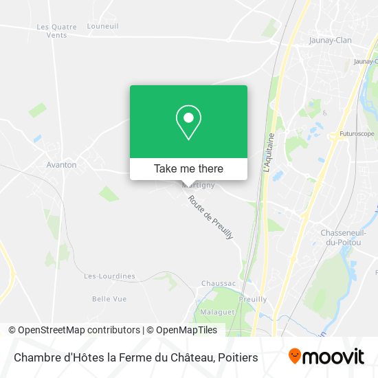 Chambre d'Hôtes la Ferme du Château map
