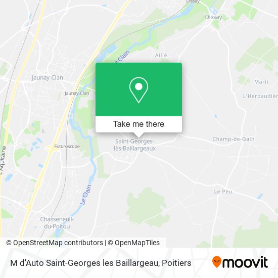 M d'Auto Saint-Georges les Baillargeau map