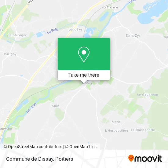 Commune de Dissay map