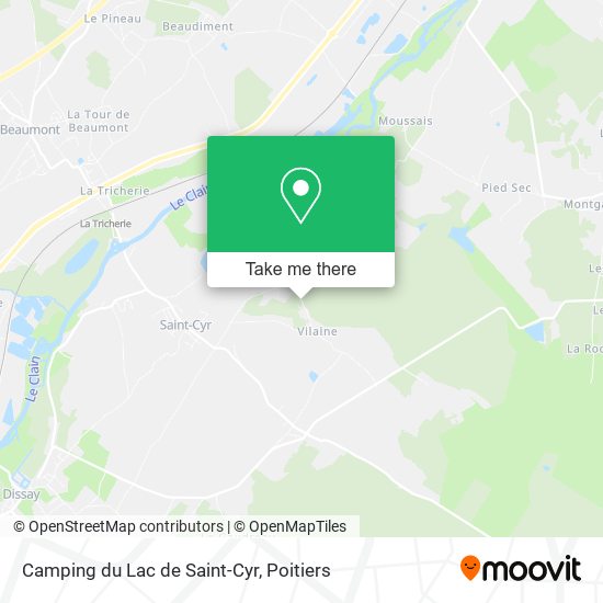 Camping du Lac de Saint-Cyr map