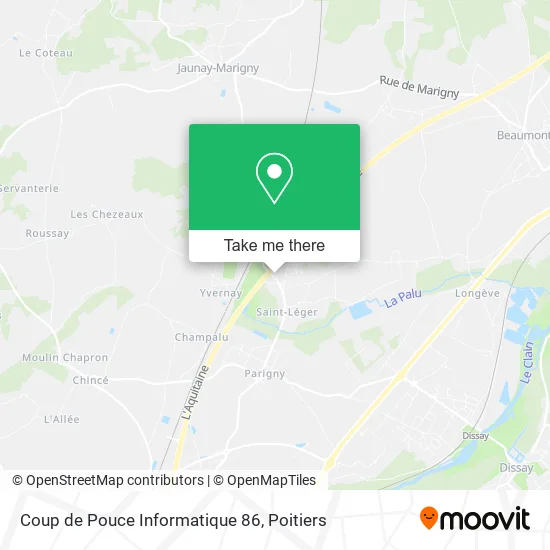 Coup de Pouce Informatique 86 map