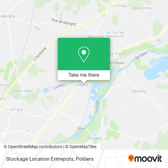 Stockage Location Entrepots map