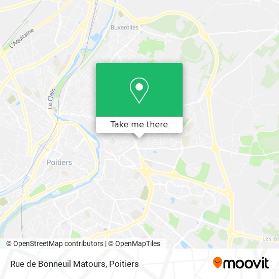 Rue de Bonneuil Matours map