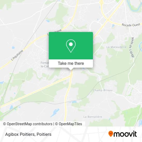 Agibox Poitiers map