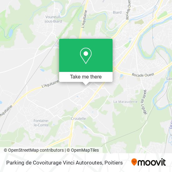 Parking de Covoiturage Vinci Autoroutes map