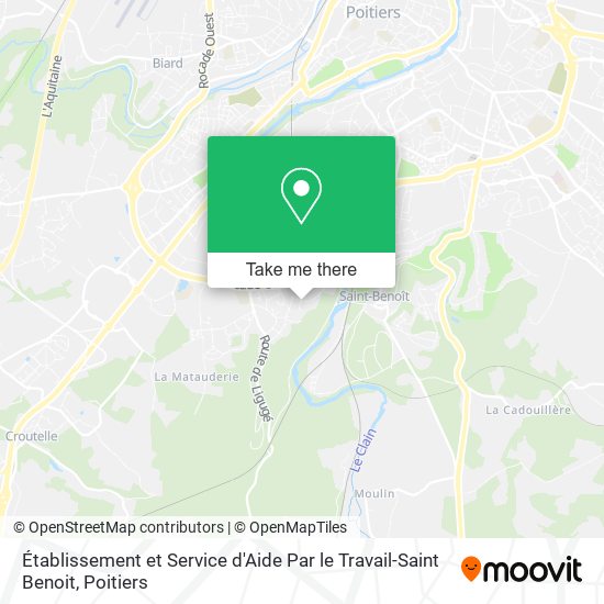 Établissement et Service d'Aide Par le Travail-Saint Benoit map