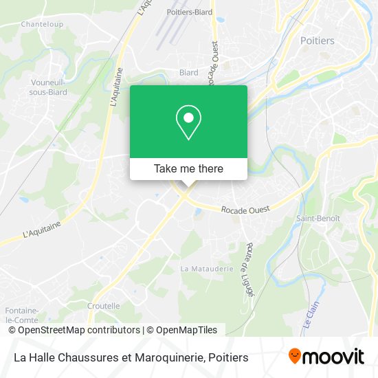 Mapa La Halle Chaussures et Maroquinerie