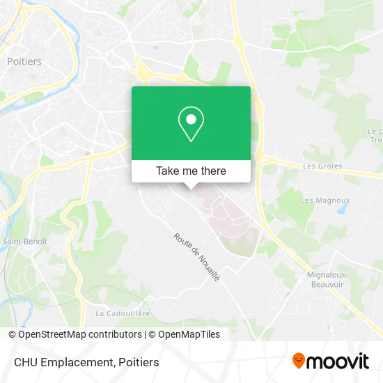 CHU Emplacement map