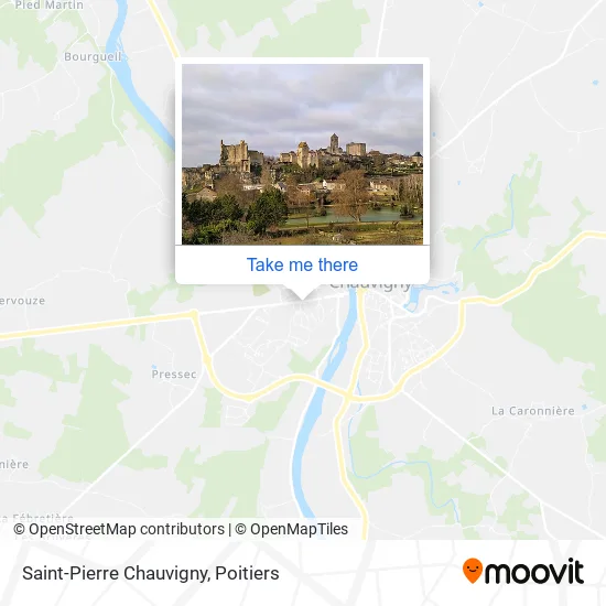 Saint-Pierre Chauvigny map