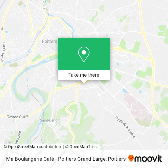 Ma Boulangerie Café - Poitiers Grand Large map