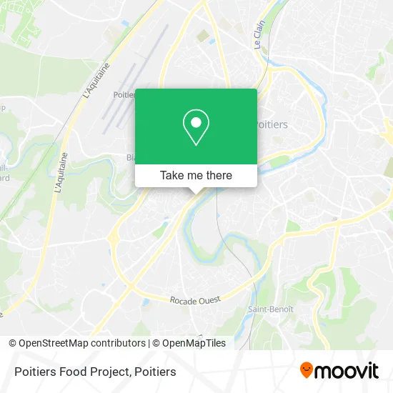 Poitiers Food Project map