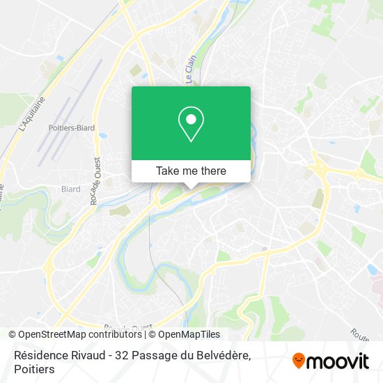 Résidence Rivaud - 32 Passage du Belvédère map