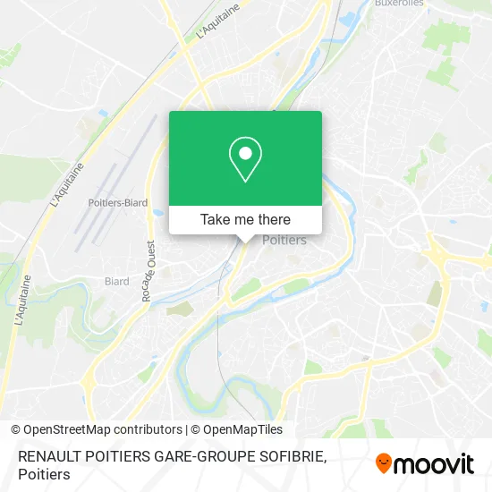 RENAULT POITIERS GARE-GROUPE SOFIBRIE map