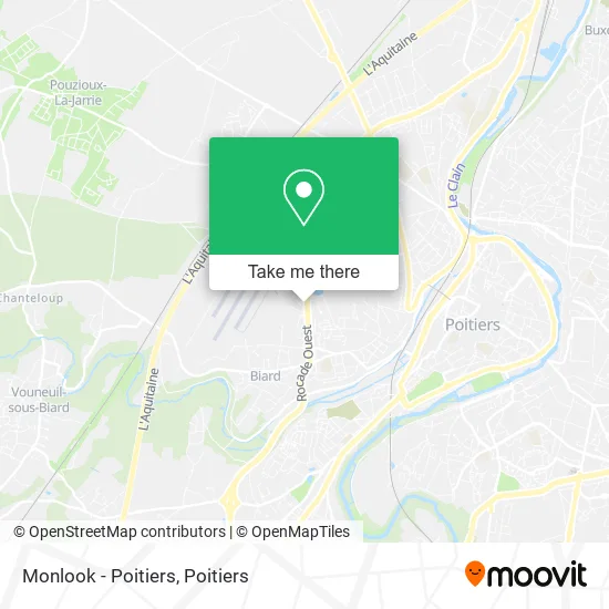 Monlook - Poitiers map