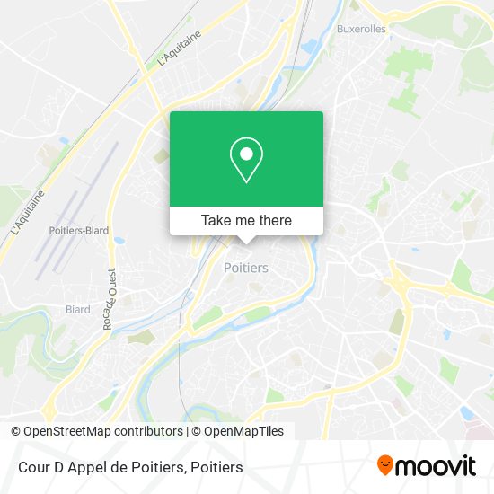 Cour D Appel de Poitiers map