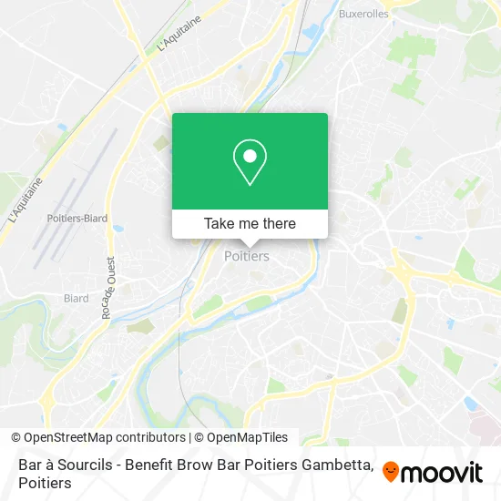 Bar à Sourcils - Benefit Brow Bar Poitiers Gambetta map