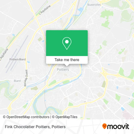 Fink Chocolatier Poitiers map