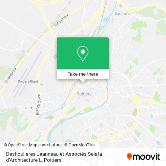 Deshoulieres Jeanneau et Associés Selafa d'Architecture L map