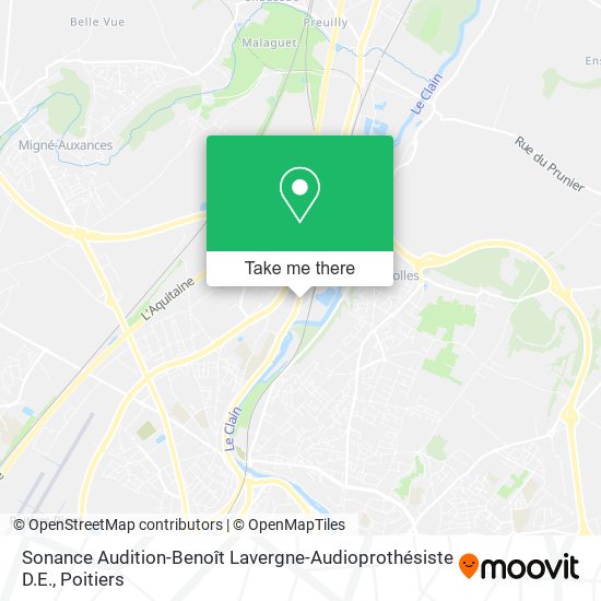 Sonance Audition-Benoît Lavergne-Audioprothésiste D.E. map
