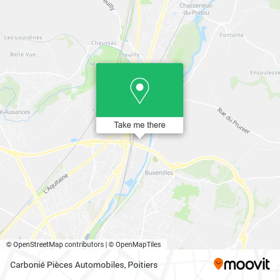 Carbonié Pièces Automobiles map