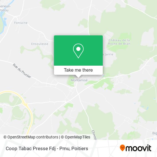 Coop Tabac Presse Fdj - Pmu map