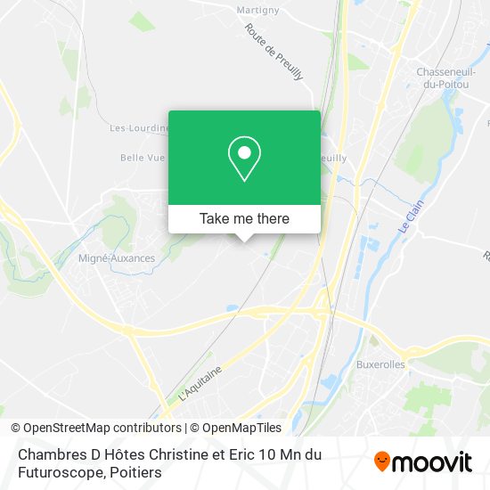 Chambres D Hôtes Christine et Eric 10 Mn du Futuroscope map