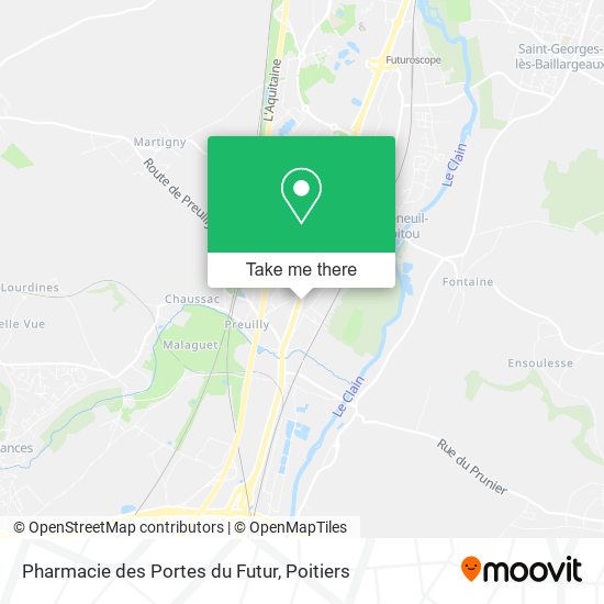 Pharmacie des Portes du Futur map