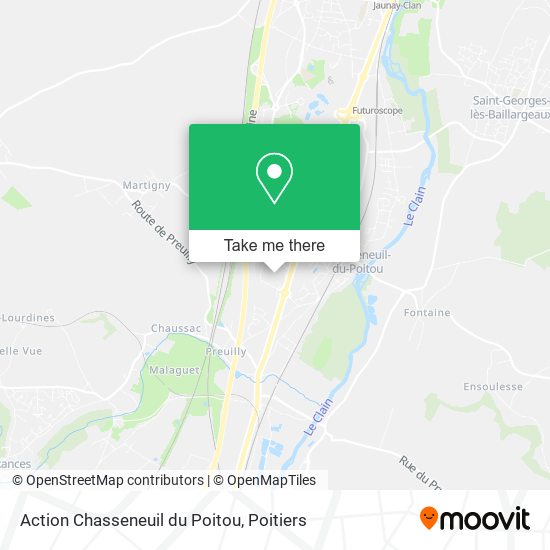 Action Chasseneuil du Poitou map