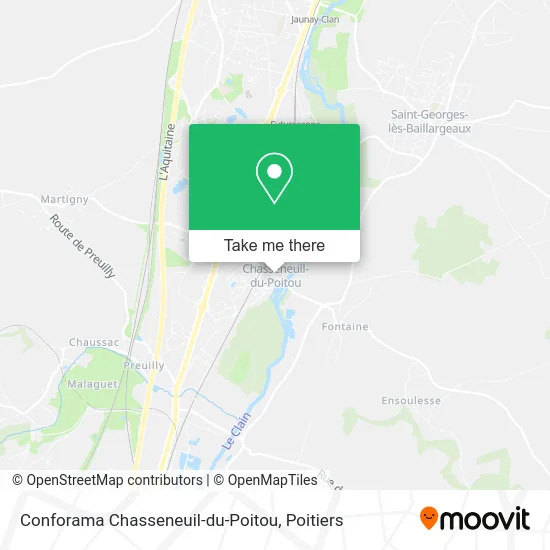 Conforama Chasseneuil-du-Poitou map