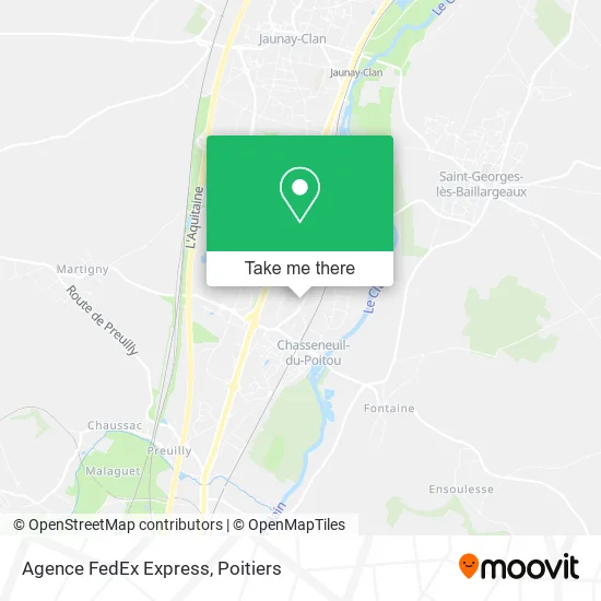 Agence FedEx Express map