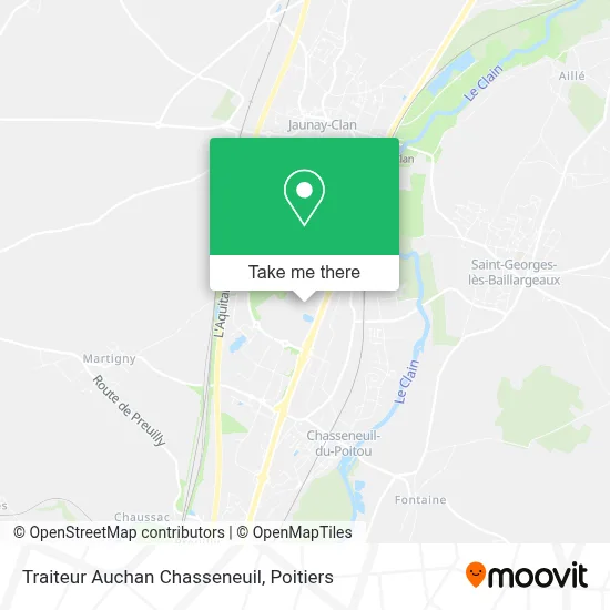 Traiteur Auchan Chasseneuil map