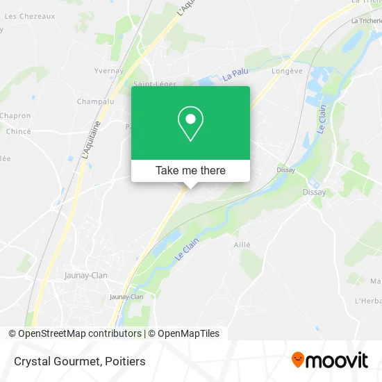 Crystal Gourmet map
