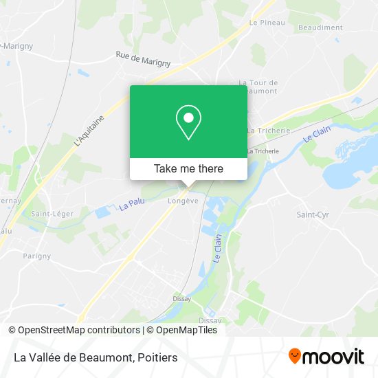 La Vallée de Beaumont map