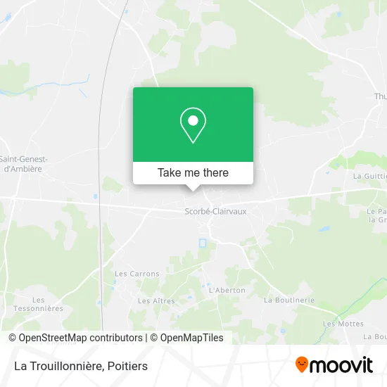 La Trouillonnière map