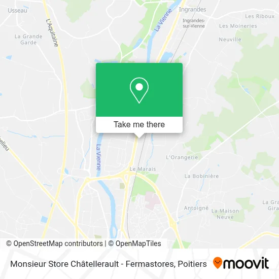 Monsieur Store Châtellerault - Fermastores map