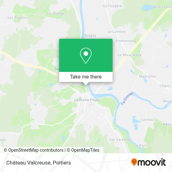 Château Valcreuse map