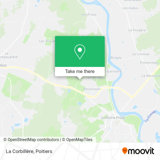 La Corbillère map