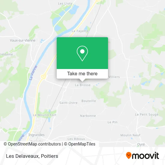 Les Delaveaux map