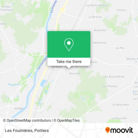Les Fouinières map