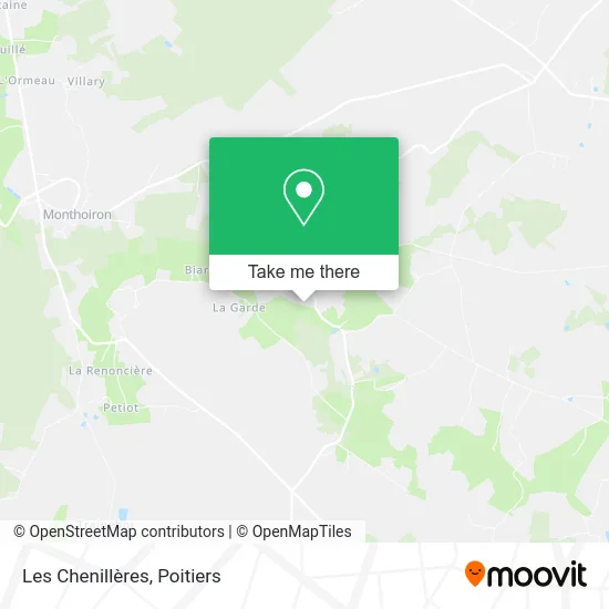 Les Chenillères map