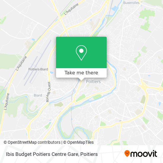 Ibis Budget Poitiers Centre Gare map