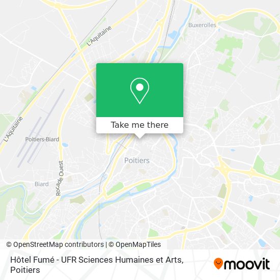 Mapa Hôtel Fumé - UFR Sciences Humaines et Arts