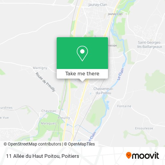 11 Allée du Haut Poitou map