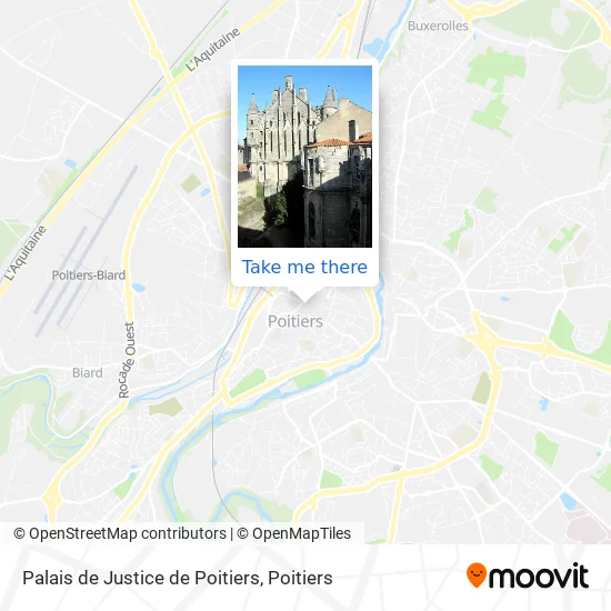 Palais de Justice de Poitiers map
