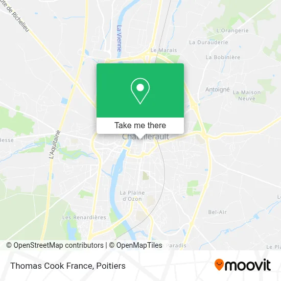 Thomas Cook France map