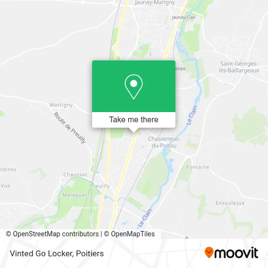 Vinted Go Locker map
